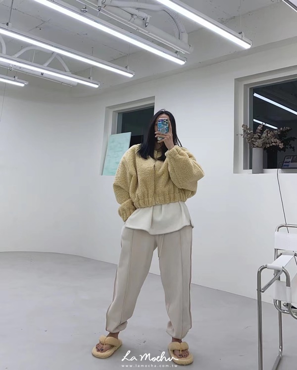 (限量商品)兩色可愛羔羊毛外套